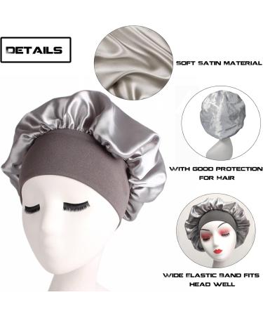 Mufekum Satin Hair Hood for Sleeping | Night Cap for Women & Girls | Elastic Hair Care Cover for Curly & Black Hair - Buy Online on GoSupps.com