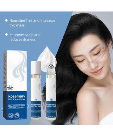 Rosmarin-Haarwachstumsserum roll on s rum naturel l'huile de romarin favorise la croissance et renforce les cheveux Anti-Haarausfall-Roller pour hommes et femmes (6pcs) - Buy Online on GoSupps.com