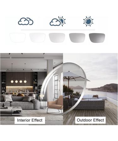 Intelligent Varifocal Glasses for Men | HD Focus Ultra-Light Titanium Frame Photochromic UV400 Sunglasses (+1.0 to +3.0 Diopters) - Buy Online on GoSupps.com