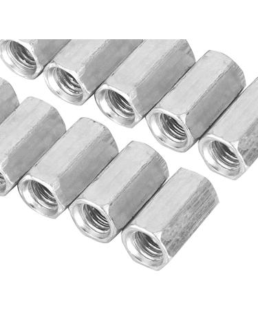 10Pcs M8 Long Rod Nut Hex High Strength Hexagonal Sleeve Nut Standoff Threaded Fasteners for Industrial and Construction Fasteners(M8x20) - Buy Online on GoSupps.com