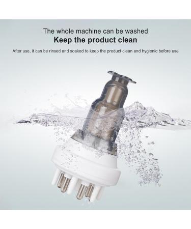 Hair Oil Applicator | Portable Stainless Steel Roller Head Fluid Brush for Essential Oils & Scalp Massager - Leryveo White - Buy Online on GoSupps.com
