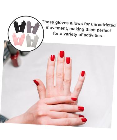 Ipetboom 4 Pairs Women's Sun Protection Gloves Gel Nail Lamp Uv Gloves Uv Gloves for Gel Manicures Uv Protection Gloves Manicure Uv Gloves for Manicure Anti-uv Nylon Accessories - Buy Online on GoSupps.com