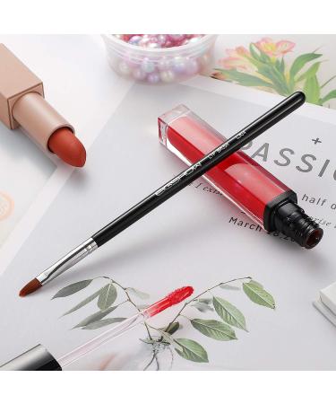 Professional Travel Lip Brush - Vegan Cruelty Free Makeup Applicator for Lipstick & Gloss - Black Cosmetic Tool Kits - Buy Online on GoSupps.com