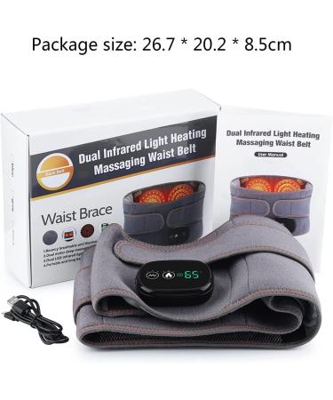 JLASDR USB Heated Neck & Waist Belt - Electric Massage for Back Pain Relief & Lumbar Support - Buy Online on GoSupps.com