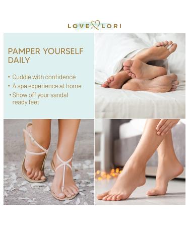 Love Lori Foot Scrubber Pumice Stone - 2-in-1 Moisturizing Soap & Callus Remover - Lemongrass Cracked Heel Treatment - Buy Online on GoSupps.com