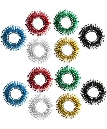 Gatuida 24 pc Spring Fingers Massage & Acupressure Toy for Kids | Stress Relief Finger Roller & Spiked Tape Device | International Shipping Available - Buy Online on GoSupps.com