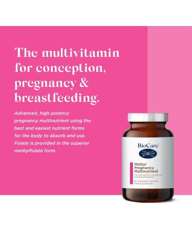 BioCare Methyl Pregnancy Multinutrient | for Conception Pregnancy & Breastfeeding - 60 Capsules - Buy Online on GoSupps.com