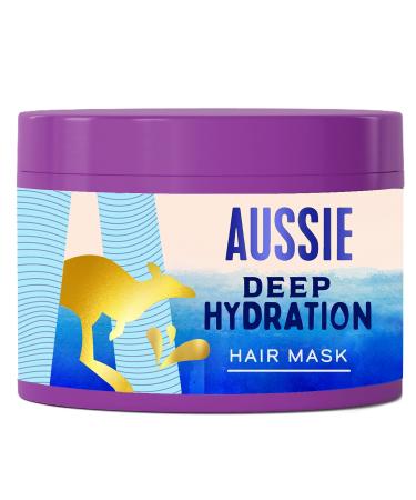 Aussie Deep Hydration Vegan Masque - Intense Hydration - For Very Dry, Thick and Curly Hair - With Avocado, Jojoba and Macadamia Nut Oil, 450 ml