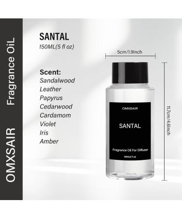 Santal Diffuser Oil 150ml - Luxury Hotel Collection Aromatherapy Blend | Sandalwood Papyrus Cardamom Scents | International Shipping Available - Buy Online on GoSupps.com