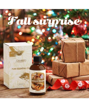 Buy SALUBRITO Fall Essential Oil 4 Fl.Oz - Autumn Wreaths Fragrance for Diffuser Candle Soap Making | Strong Scented Autumn Oil - Buy Online on GoSupps.com