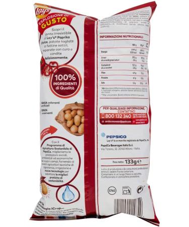  Italian Gourmet E.R. Lay's Paprika Dolce Pack of 6 Salted Potato Chips 133g + Italian Gourmet Polpa 400g - Buy Online on GoSupps.com