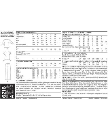 Simplicity Easy Pattern 6216: Misses Knit Tops and Pants - Sizes 8-18 - Buy Online on GoSupps.com