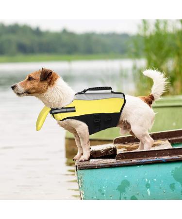 Buy PopetPop Reflective Dog Life Jacket - Float Coat for Small Medium & Large Dogs | Durable Swimming Vest for Dog Safety & Training - Buy Online on GoSupps.com