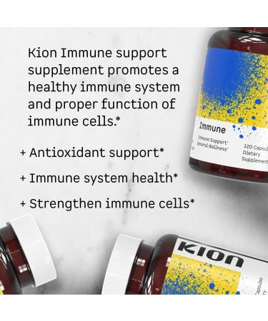 Kion Immune - Immune Support Supplement with 500mg Vitamin C & 10mg Zinc - 120 Servings - Buy Online on GoSupps.com