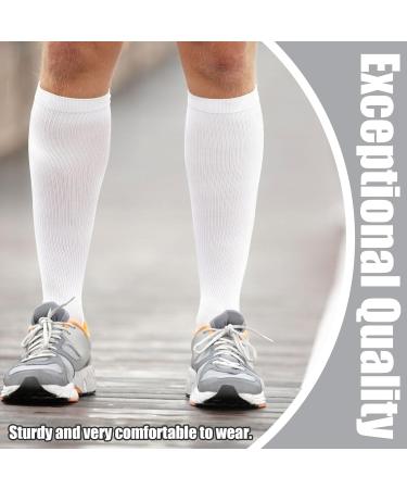 Shop QKURT 4 Pairs Compression Stockings for Men & Women | Athletic Knee Socks Support | Multi-Colored S-M - Buy Online on GoSupps.com