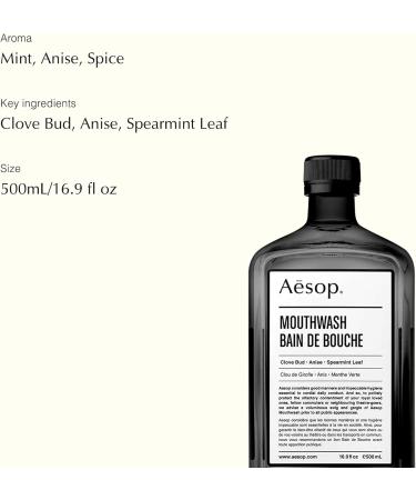 Aesop Mouthwash Colluttorio 500g - Premium Oral Care for Fresh Breath | Buy Internationally - Buy Online on GoSupps.com