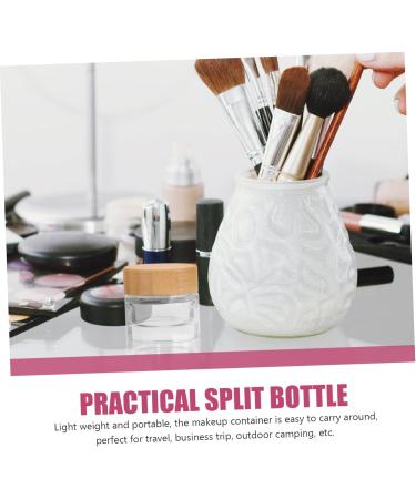 minkissy Body Butters Lotion Container Makeup Containers Mini Terrarium Makeup Samples Terrarium Container Clear Container Mini Containers Body Butter Jars Glass Travel Wood Cosmetic Bottle - Buy Online on GoSupps.com