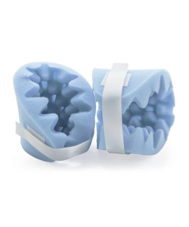 McKesson Decubitus Care Pads Elbow Protector Pad Blue One Size Fits All 2 Count 6 x 6 inch
