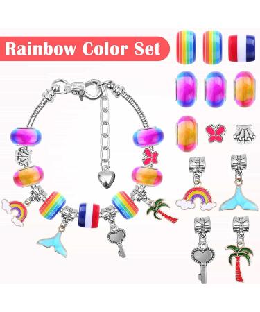 Acejoz 85 Pcs Charm Bracelet Making Kit - DIY Beads for Girls, Adults & Beginners - Buy Online on GoSupps.com