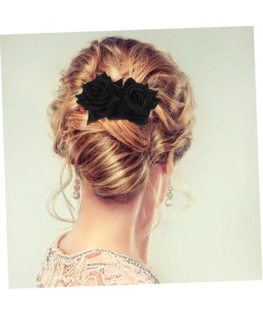 Beavorty 4 Sets rose hair clip rose hair clips for women rose hairpin for women Hair Side Combs floral hair clip bride accessories Bride Hairpin iron rose color Miss Red rose - Buy Online on GoSupps.com