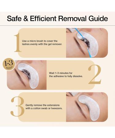 LASHVIEW Sensitive Lash Remover for Lash Extensions - Clear Eyelash Extension Remover Gel 15ml lash remover gel 15ml - Buy Online on GoSupps.com