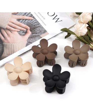 MiDoDo Hawaiian Flower Hair Clips for Women 4 Pack Flower Hair Claw Clips Plumeria Claw Clips for Thin Hair Large Claw Clips for Thick Hair Beach Tropical Hair Accessories for Girls Classic - Buy Online on GoSupps.com