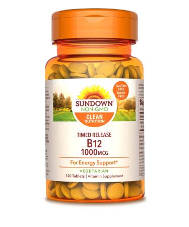 Sundown Naturals Vitamin B12 1000 mcg 120 Tablets