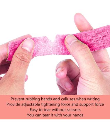 10 Rolls Sports Compression Elastic Bandage Straps - 1 Inch x 2 Yards Self-Adhesive Wrap for Fingers | International Shipping - Buy Online on GoSupps.com