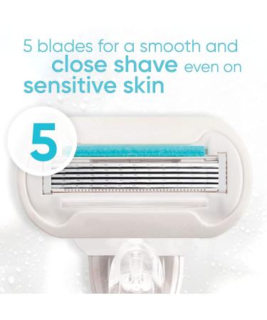 Gillette Venus Extra Smooth Sensitive Women's Razor Blade Refills - 6ct Blue Refills - Buy Online on GoSupps.com