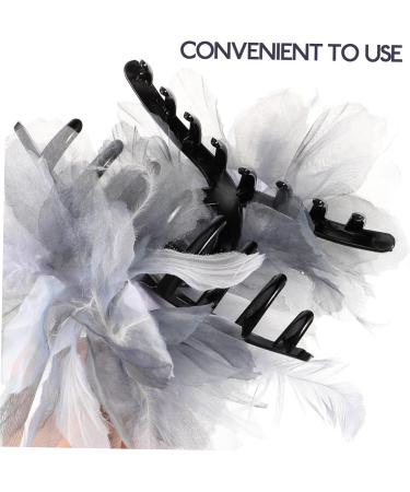 FOMIYES Hair Clips Pearl Organza Flower Hair Clip Hairpin Metal Girl Bride Large Hair Clips - Buy Online on GoSupps.com