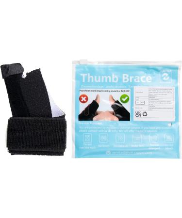 Thx4COPPER Reversible Thumb & Wrist Stabilizer Splint | L-XL Black | Pain Relief for Trigger Finger, Arthritis, Tendonitis | Breathable Material | Sprained Carpal Tunnel Support - Buy Online on GoSupps.com