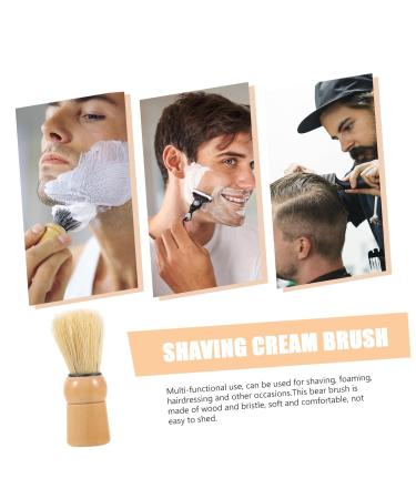 Beavorty Bartbrush Razor Cream & Foam Brush for Men - Premium Solidwood Beard Care | Blybar Blyb Razor Brush - Buy Online on GoSupps.com