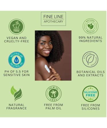 Fine Line Apothecary 99% Rich Body Butter - Shea & Cocoa Butter Tea Tree & Mint | 200g | Hydrate Sensitive Skin pH 5.5 - Buy Online on GoSupps.com