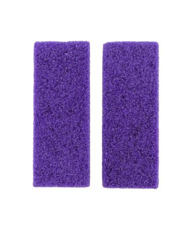 SUPVOX Foot Pumice Stone Block Foot Care Exfoliator Pedicure Tool Callus Remover Scrubber Dead Hard Skin Remover Cleaner 2PCS (Purple) - Buy Online on GoSupps.com