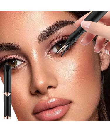 Heated Eyelash Curler With Comb Rechargeable Heated Eye Lash Curler Electric Eye Lash Curlers For Lashes Lash Lift Tool For Travel Performance Trips Black - Buy Online on GoSupps.com