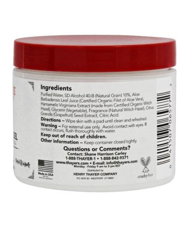 Thayer Witch Hazel Pads Original - Soothing Skin Care | Buy Internationally - Buy Online on GoSupps.com