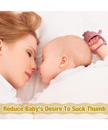 4 Pack Silicone Baby Teething Toys for 0-6 Months | Anti-Dropping Wrist Teethers | Chick Baby Chew Toy for Sucking Needs - Buy Online on GoSupps.com