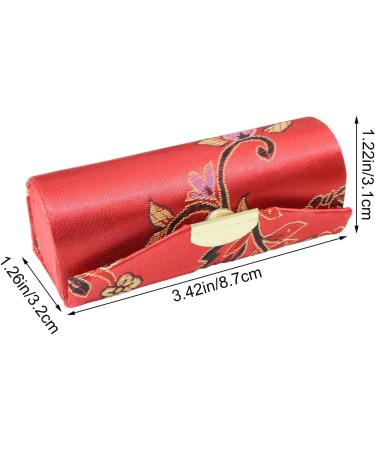 Buy Yueton 4 Pack Chinese Style Brocade Lipstick Case - Unique Satin Holders with Mirror for Women - Random Colors - Perfect Gift - Buy Online on GoSupps.com