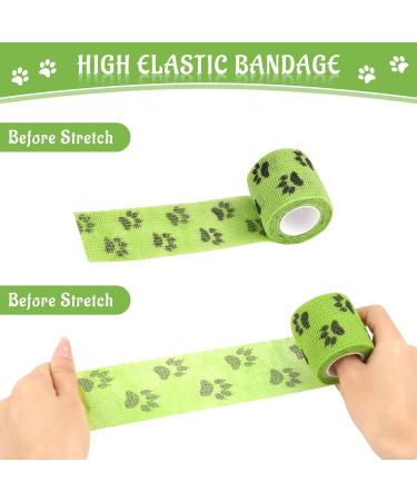 Vet Wrap Pet Cohesive Bandages Dog Bandage Self Adhesive Cohesive Non-Woven Elastic Bandage with Breathable and Stretchable Fabric for Human Wrist Ankle Sprains & Swelling 4 Rolls 5cm x 4.5m One Size 4 - Buy Online on GoSupps.com