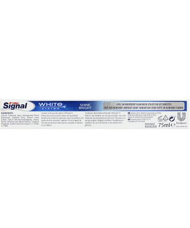 Signal Toothpaste Whitening System Brilliance 75ml White & Brilliant Teeth Dental Health - Buy Online on GoSupps.com