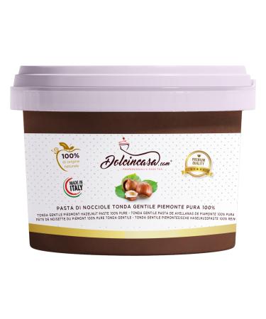 Dolcincasa.com P te de Noisette lisse pour Glaces et P tisseries Sans Gluten Sans Sucre Ajout 200g