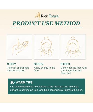 Rice Toner Toner Visage Korean Korean Skincare Toner visage Lotion Tonique Visage Toner Riz Raffermissant Hydratant Non Gras Adapt Tous Types de Peau 150ml - Buy Online on GoSupps.com