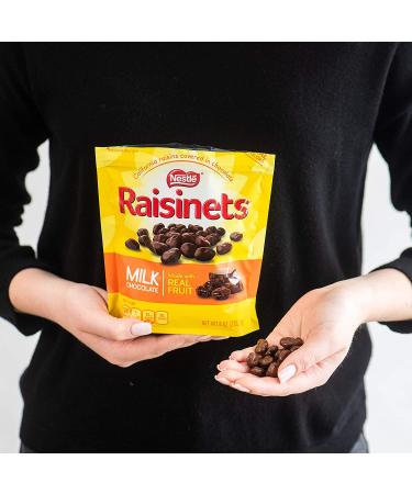 Nestle Raisinets Milk Chocolate Covered California Raisins | Whole Real Fruit | 16 Oz Pack | Reclosable Bag | Perfect Movie Theater Snack - Buy Online on GoSupps.com
