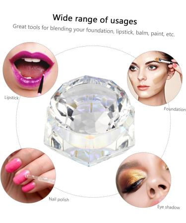 Beatifufu Nail Art Crystal Cup Travel Small Jar Bead Containers Cream Lotion Jar Makeup Container Cosmetics Clear Nail Varnish Empty Sample Jar Clear Nail Polish Containers for Beads Glass 6.5x8cm As Shown - Buy Online on GoSupps.com