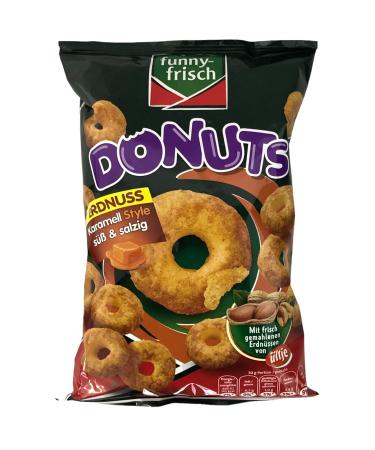 Buy Funny-Frisch Peanut Donuts Caramel Style - Sweet & Salty 3-Pack (3x110g Bags) | International Shipping Available - Buy Online on GoSupps.com