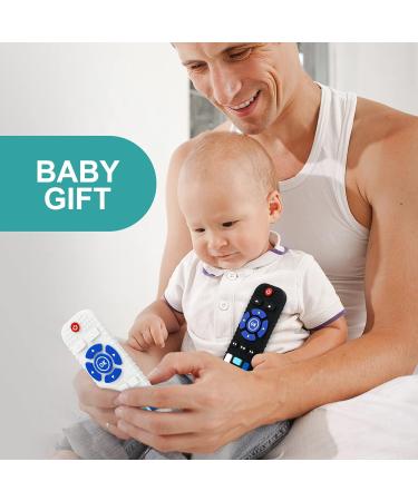 2 Pack PRONY Silicone Remote Control Teething Toys for Baby 3+ Months - Sensory Teether for Toddler Boy and Girl - Buy Online on GoSupps.com