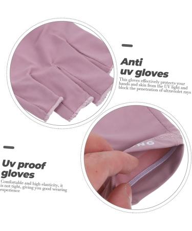 MERRYHAPY 1 Pair Gloves Gel Manicure Gloves Fingerless Gloves Womens Gloves Nail Light Touchscreen Gloves Summer Driving Gloves Manicure Gloves Protection Gloves for Protection 19.5x8cm - Buy Online on GoSupps.com