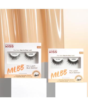 KISS My Lash But Better - 10mm False Eyelashes Contact Lens Friendly Reusable Strip Lashes Easy to Apply 1 Pair - Shop Now for International Shipping - Buy Online on GoSupps.com