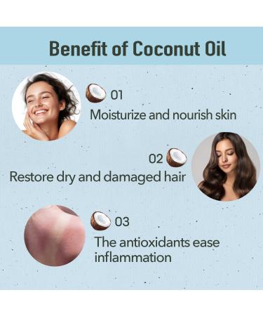 Antillean Coconut Oil 4 oz - Pure Aceite Coco for Healthy Skin & Hair | International Shipping - Buy Online on GoSupps.com
