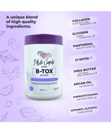 Belli Capelli Kit Ravenna B-tox Blond - Formaldehyde-Free Hair Botox - Anti-Frizz Volume Reduction Smoothing - 2 Pack - Buy Online on GoSupps.com